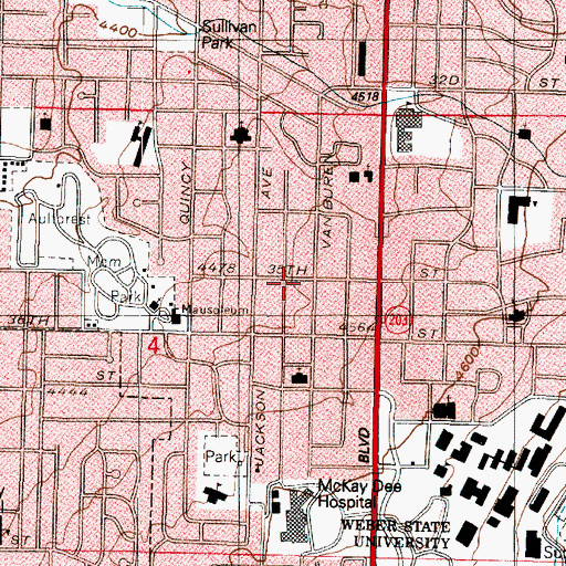Topographic Map of Nelson Park Addition, UT