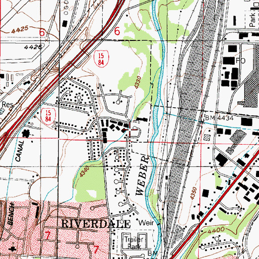 Topographic Map of Olsen, UT