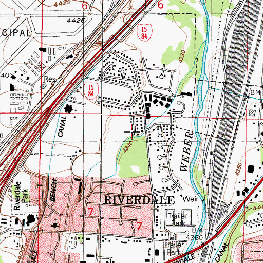 Topographic Map of Sherwood Meadows, UT