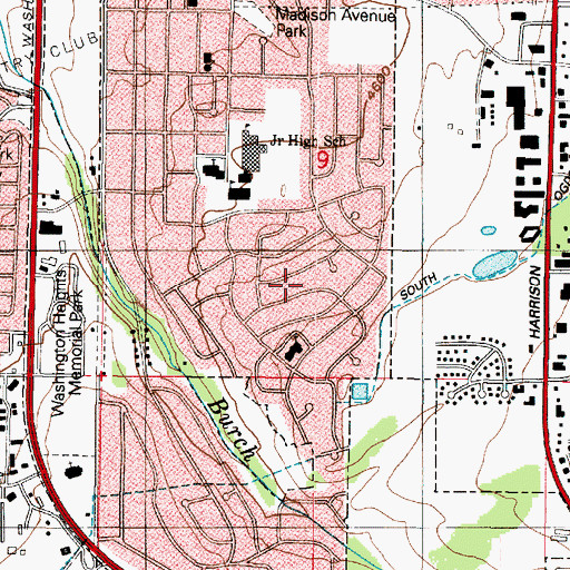 Topographic Map of South Heights Addition, UT