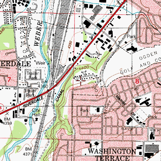 Topographic Map of Highland View, UT
