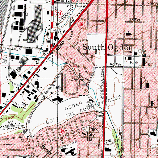 Topographic Map of Greenwood Village, UT