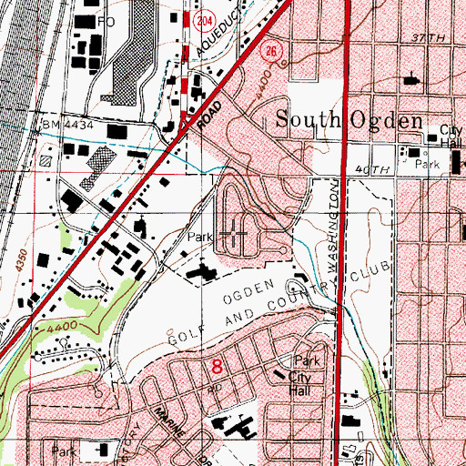 Topographic Map of Country Club Heights Addition, UT