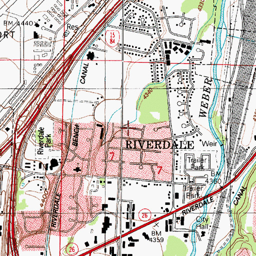 Topographic Map of River Valley, UT