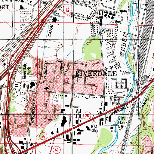 Topographic Map of Turf park, UT