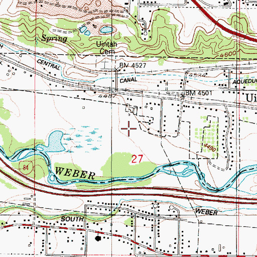 Topographic Map of Rio Vista, UT