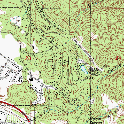 Topographic Map of Williams, UT