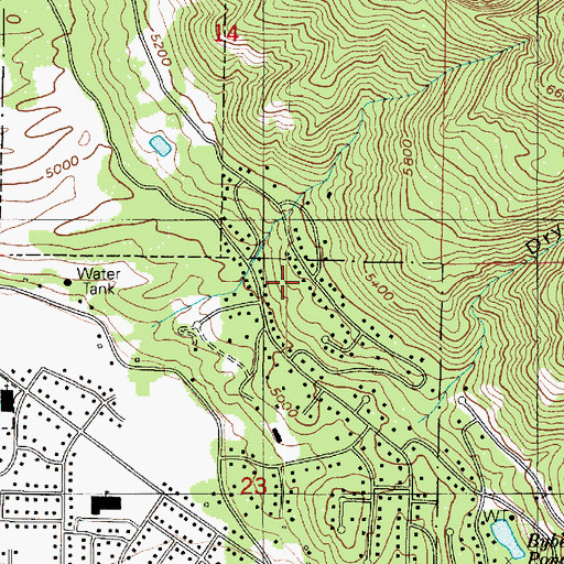Topographic Map of Bonneville Terrace Number One, UT