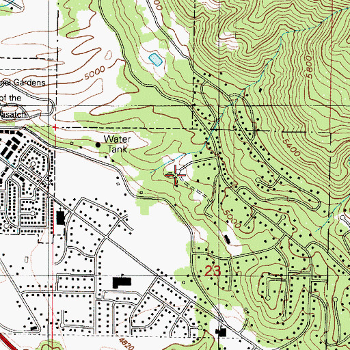 Topographic Map of Woodland Hills Two, UT