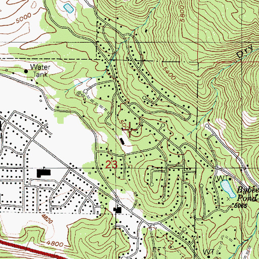Topographic Map of Woodland Hills One, UT