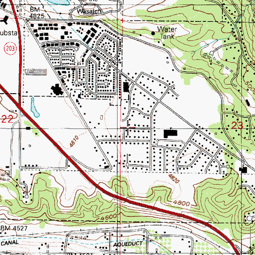 Topographic Map of Hartman, UT