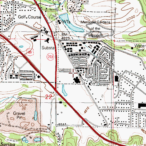Topographic Map of Uintah Village, UT