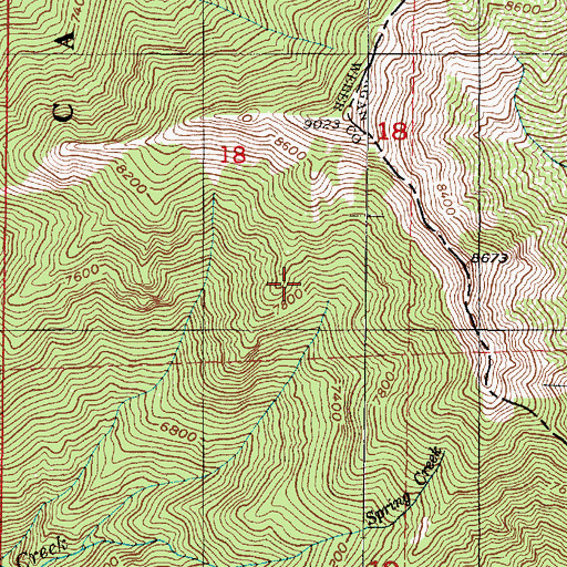 Topographic Map of Southridge Nine, UT
