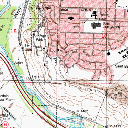 Topographic Map of Ridgeline Three, UT