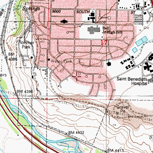 Topographic Map of Southridge 76, UT