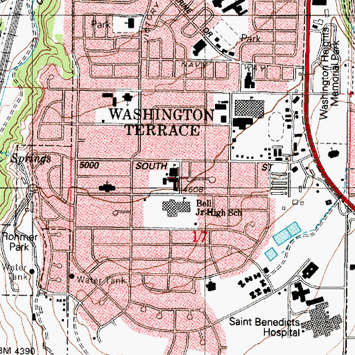 Topographic Map of Stein, UT