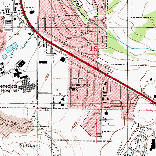 Topographic Map of Carole, UT