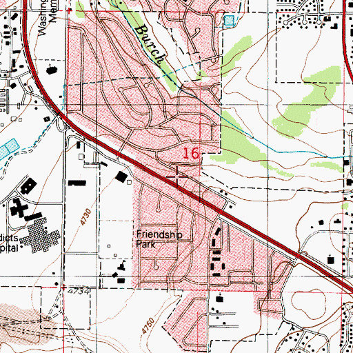 Topographic Map of Duffin Heights, UT