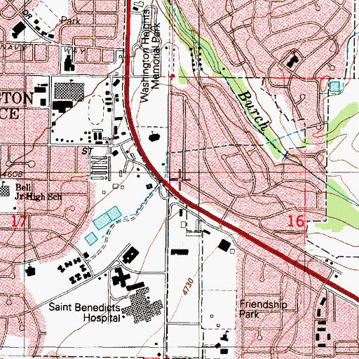Topographic Map of Ben Lomond Heights, UT