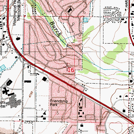 Topographic Map of Edgewood Hills, UT