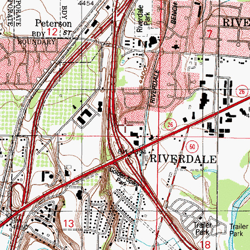 Topographic Map of Apple Park, UT