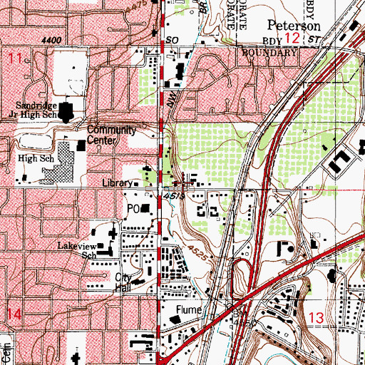 Topographic Map of Apple Estates, UT