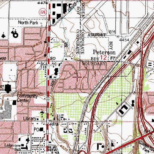 Topographic Map of Herefordshire, UT
