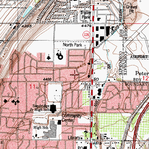 Topographic Map of Quail Point, UT