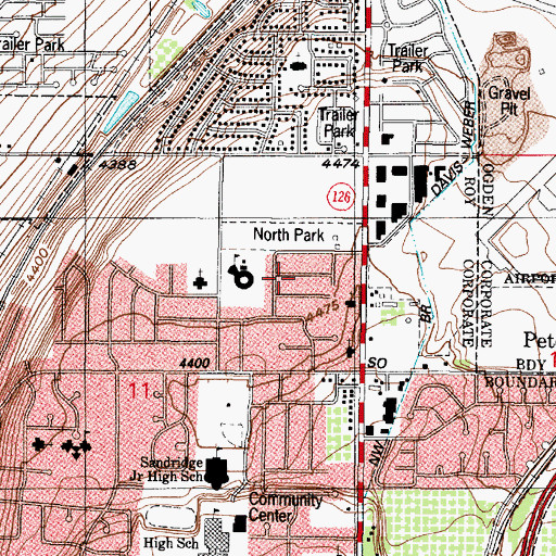 Topographic Map of West View Park, UT
