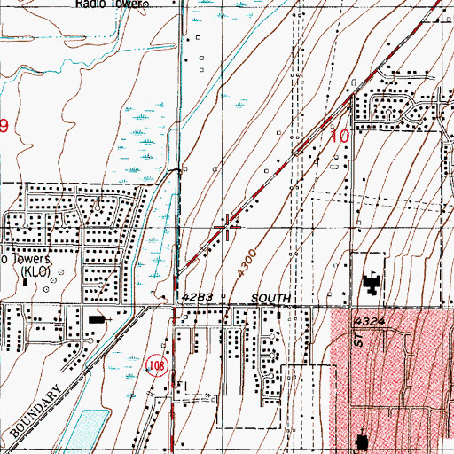 Topographic Map of Pony Acres Estates, UT