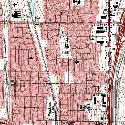 Topographic Map of Gilene, UT