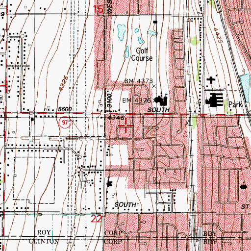 Topographic Map of Elta Glen, UT