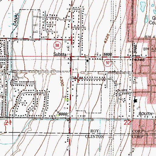 Topographic Map of Pony Acres Estates, UT