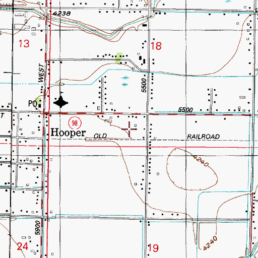 Topographic Map of Fowers, UT