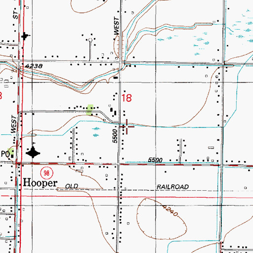Topographic Map of Lewis Estates, UT