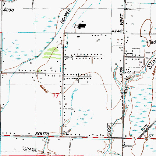 Topographic Map of Western Willows Cluster, UT