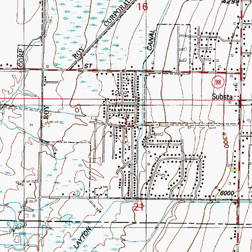 Topographic Map of Aland of Honey, UT