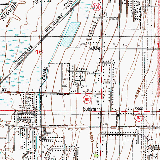 Topographic Map of Lakeview Equestrian Park, UT