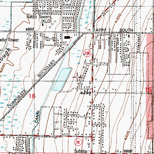 Topographic Map of Country Meadows, UT