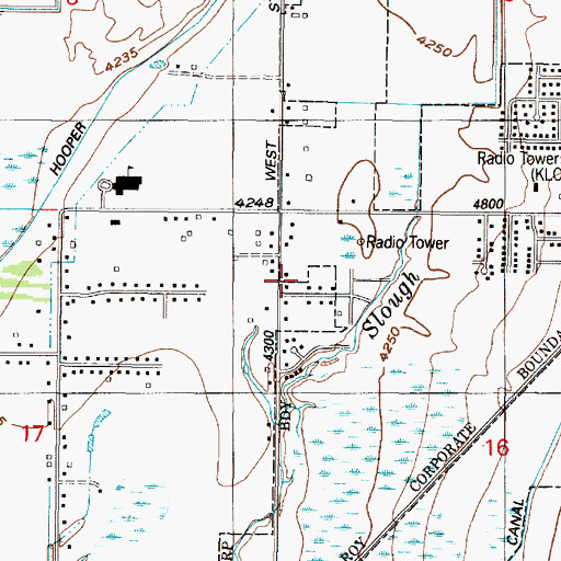 Topographic Map of Stoneybrook Estates, UT