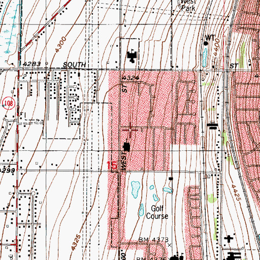 Topographic Map of Val-Jo, UT