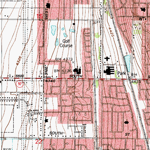 Topographic Map of Par Four, UT