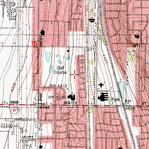 Topographic Map of Kentwood Estates, UT