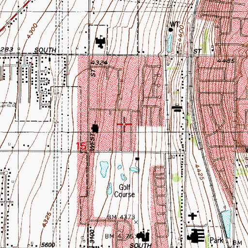Topographic Map of Rayneer, UT