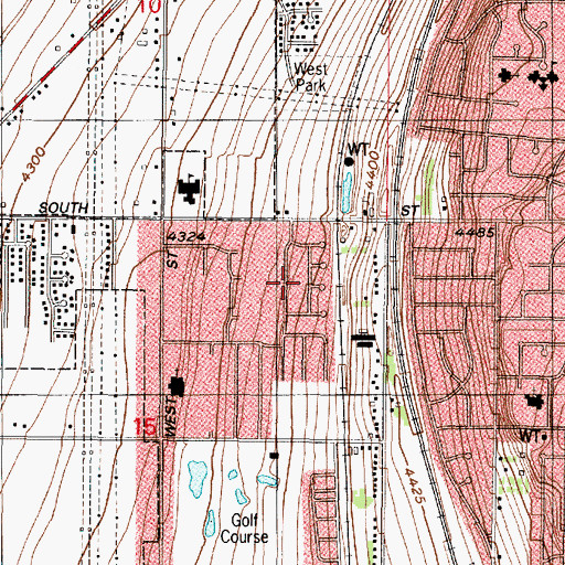 Topographic Map of Margretta, UT