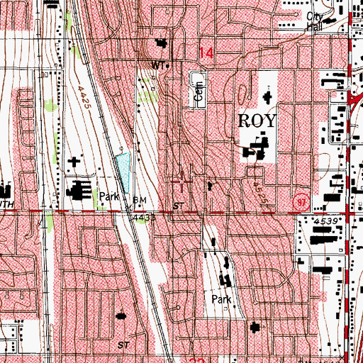 Topographic Map of English Manor, UT