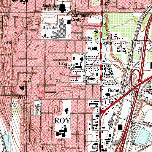 Topographic Map of Glade-Nelson, UT