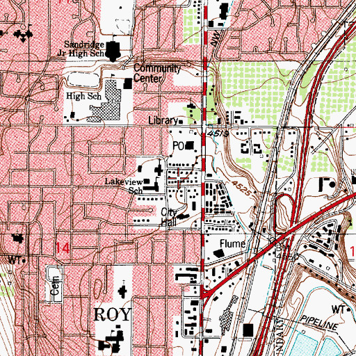 Topographic Map of La Loma, UT