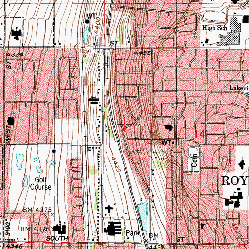 Topographic Map of Terry Estates, UT