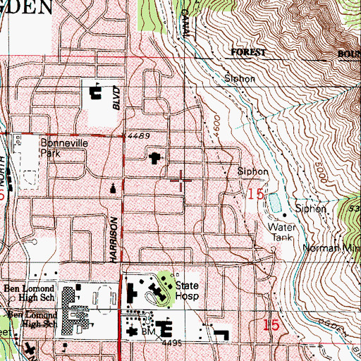 Topographic Map of Romney Addition, UT